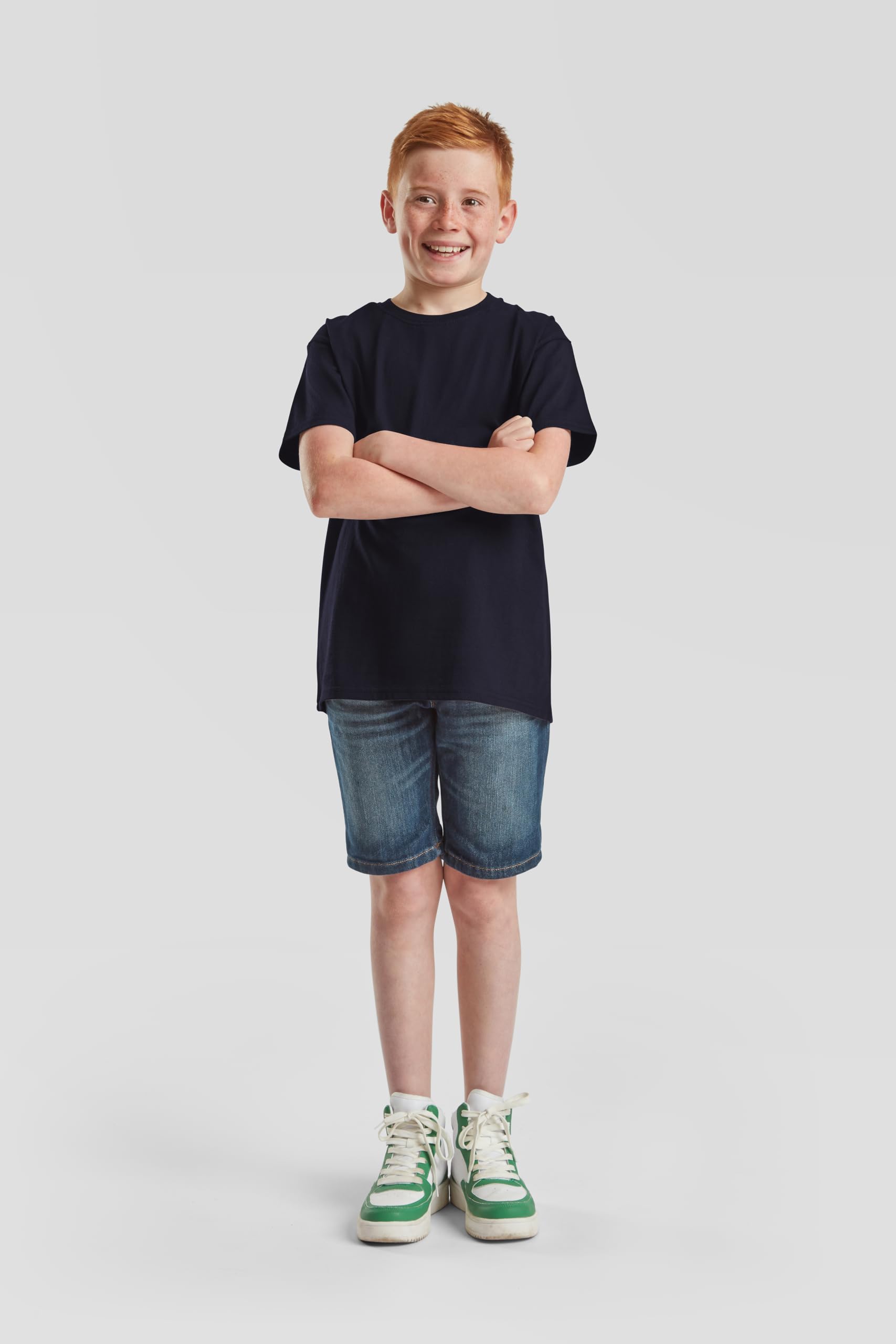 Fruit of the Loom 10er Pack Kids Iconic 195 T | Kinder T-Shirt aus 100% Baumwolle, Classic Fit, Rundhals + gratis MyShirt Stoffbeutel
