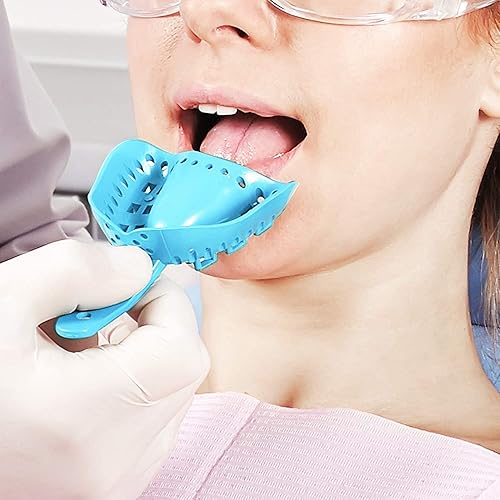 Miniatura 15 de JMU Bandeja de impresión dental,Bolsa de 12 bandejas desechables perforadas,3 Medio superior