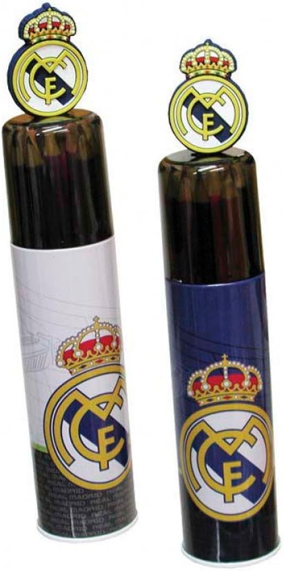 Official REAL MADRID 15 piece colouring pencils in tin case by Real Madrid F.C.