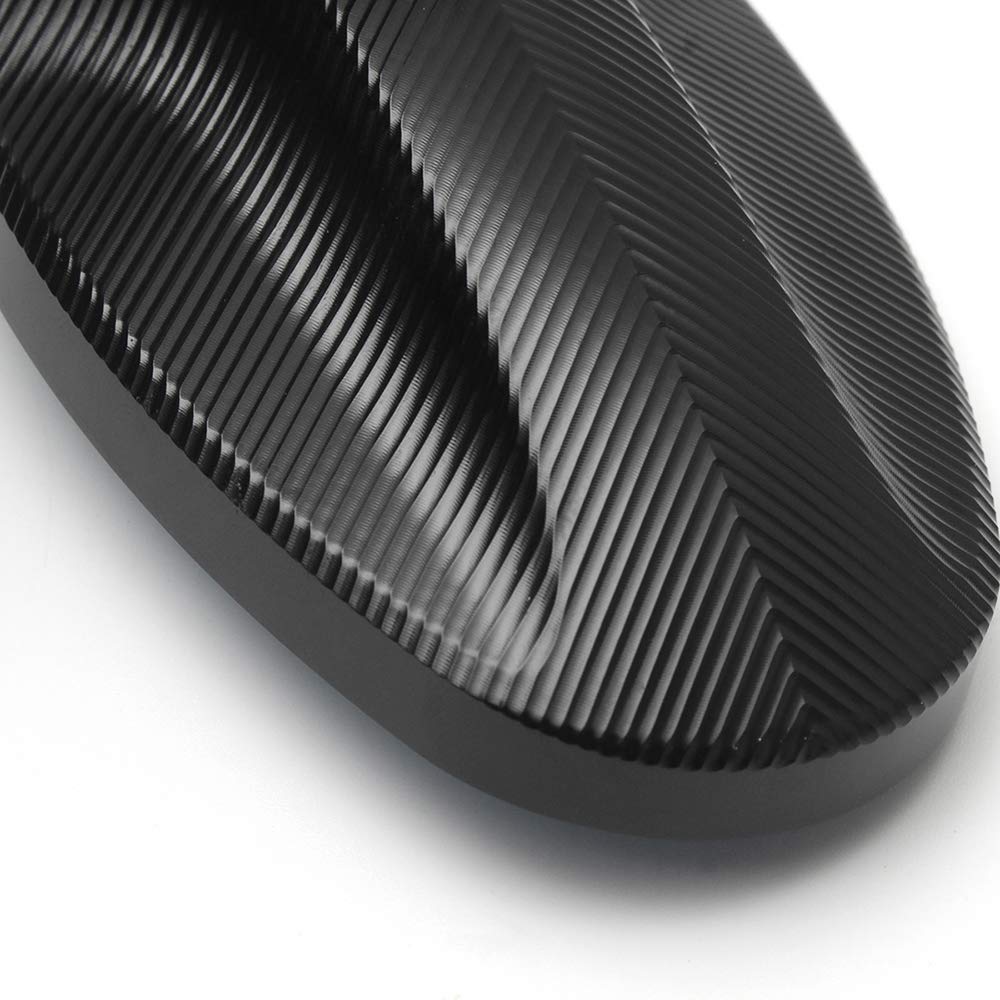 Rétroviseur noir d'extrémité de barre de moto CNC 2 pièces pour Speed ​​​​Triple