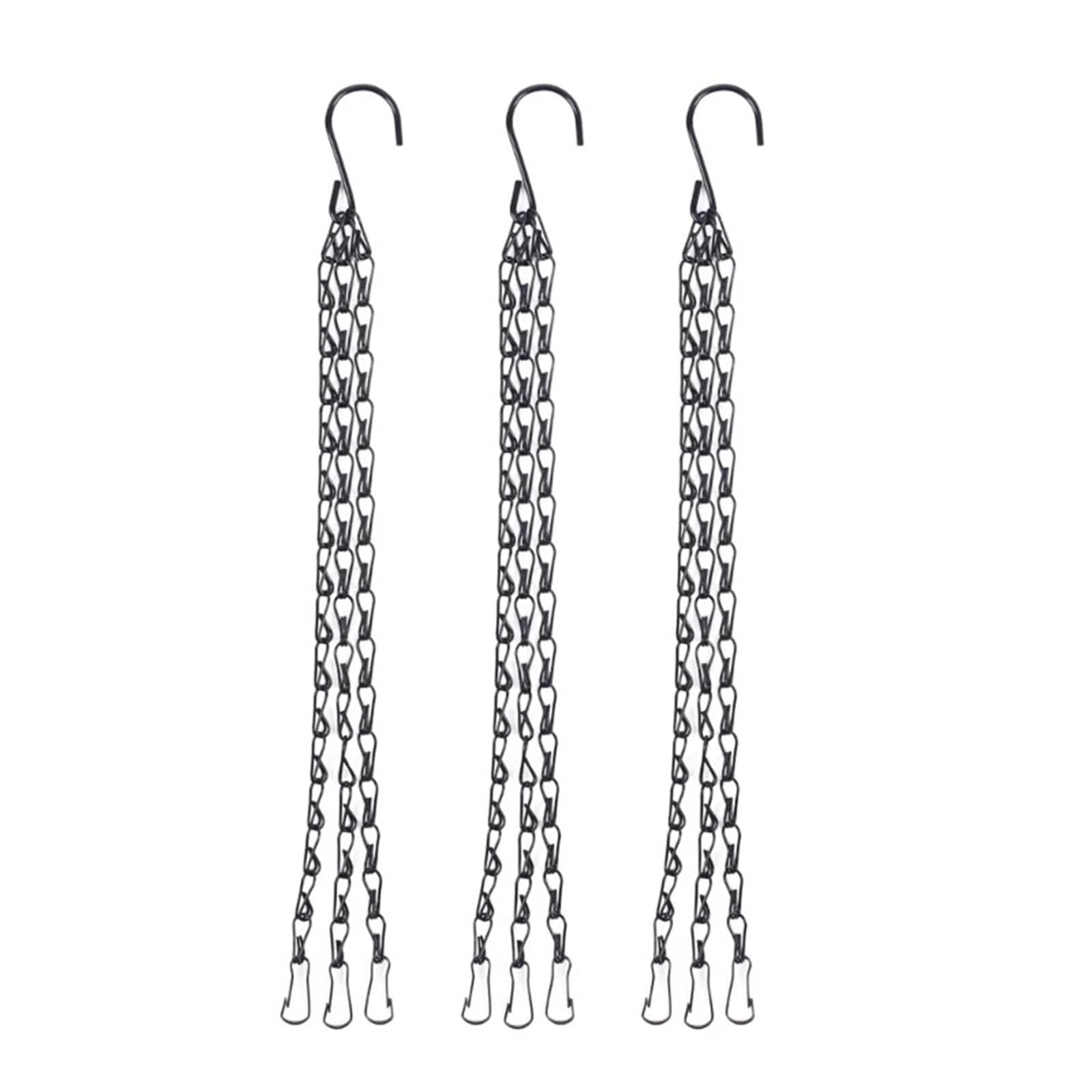 WUYXTO 10 Pcs Hanging Flower Pot Chains Bird Feeders Hanger Imitation Rattan For Plant Basket Decorative Grow Basin Home Garden Decor For plant