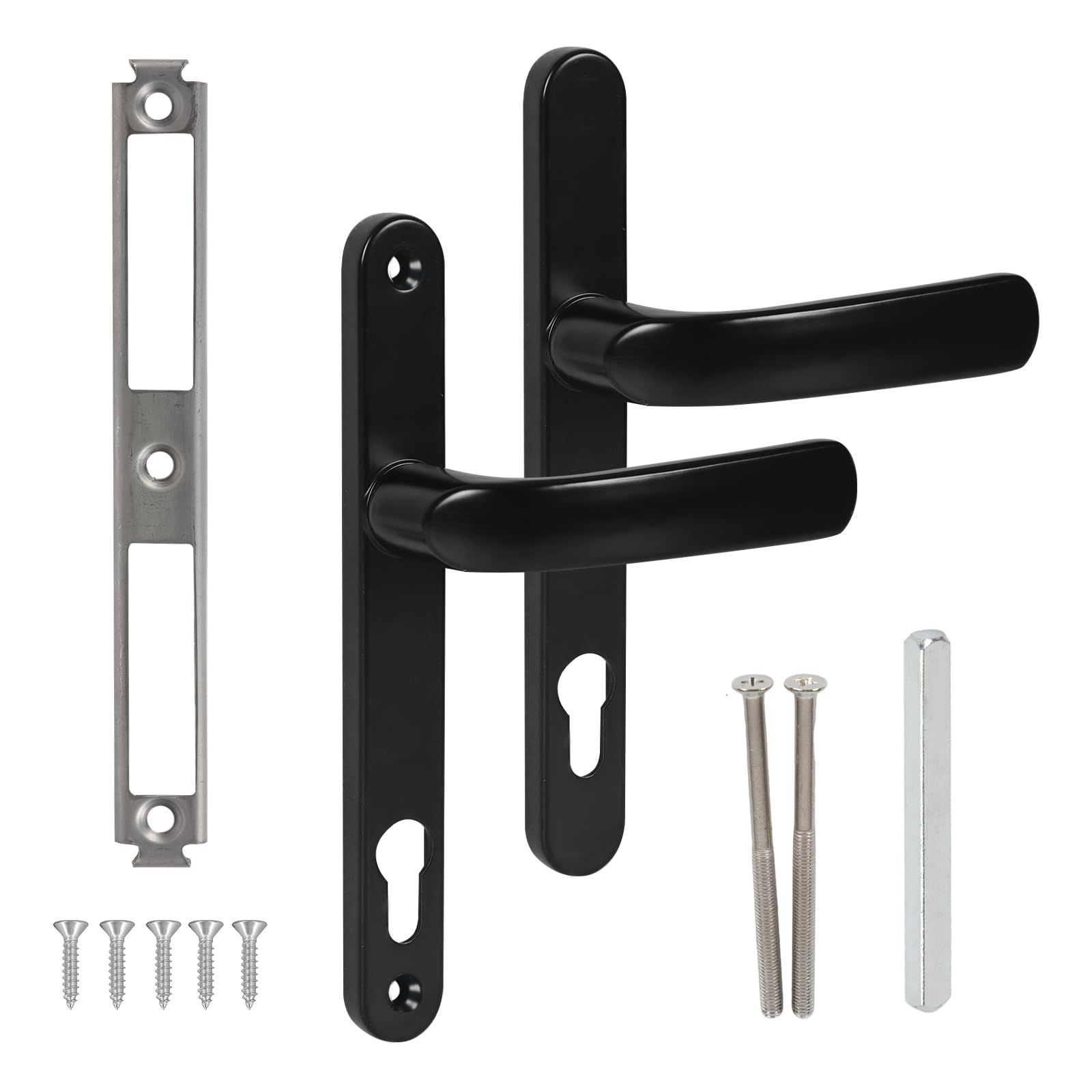 Poignée de porte de rechange pour porte UPVC cassée avec entraxe de vis 115 mm