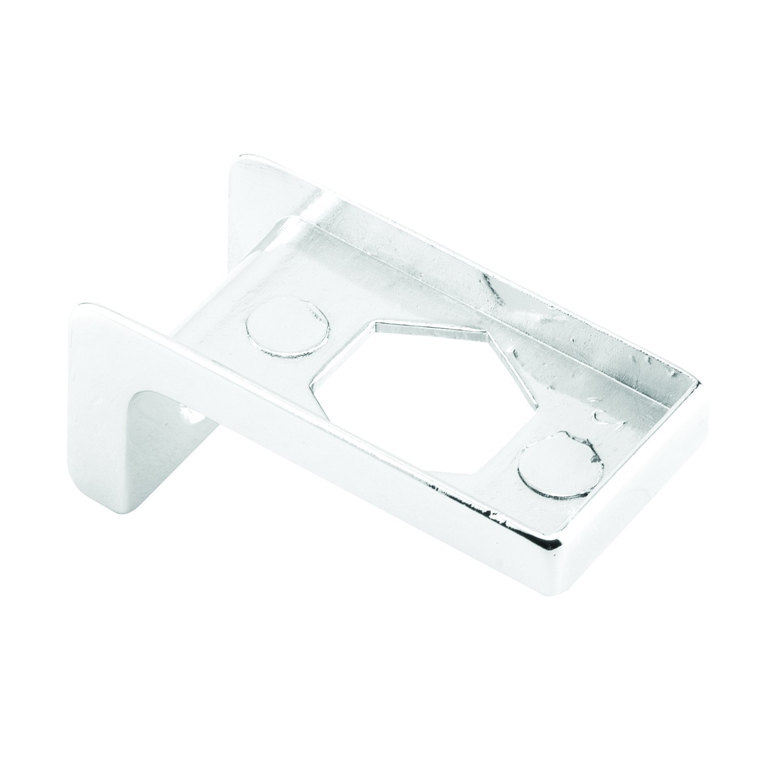 Insert en zamak chromé Sentry Supply pour panneaux de porte épais à bord carré