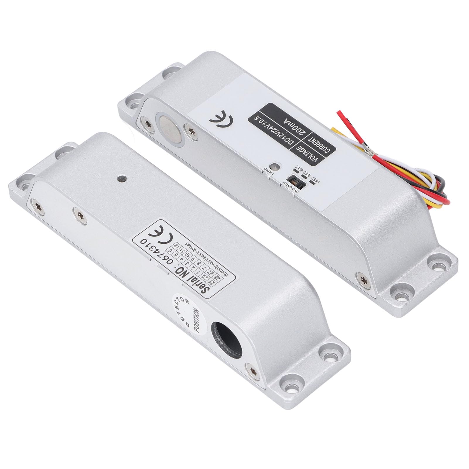 Zunate Diseño Robusto del Metal de la Cerradura Eléctrica a Prueba de Fallos del Perno del Descenso con el Retardo de Tiempo para los Sistemas de Control de Acceso