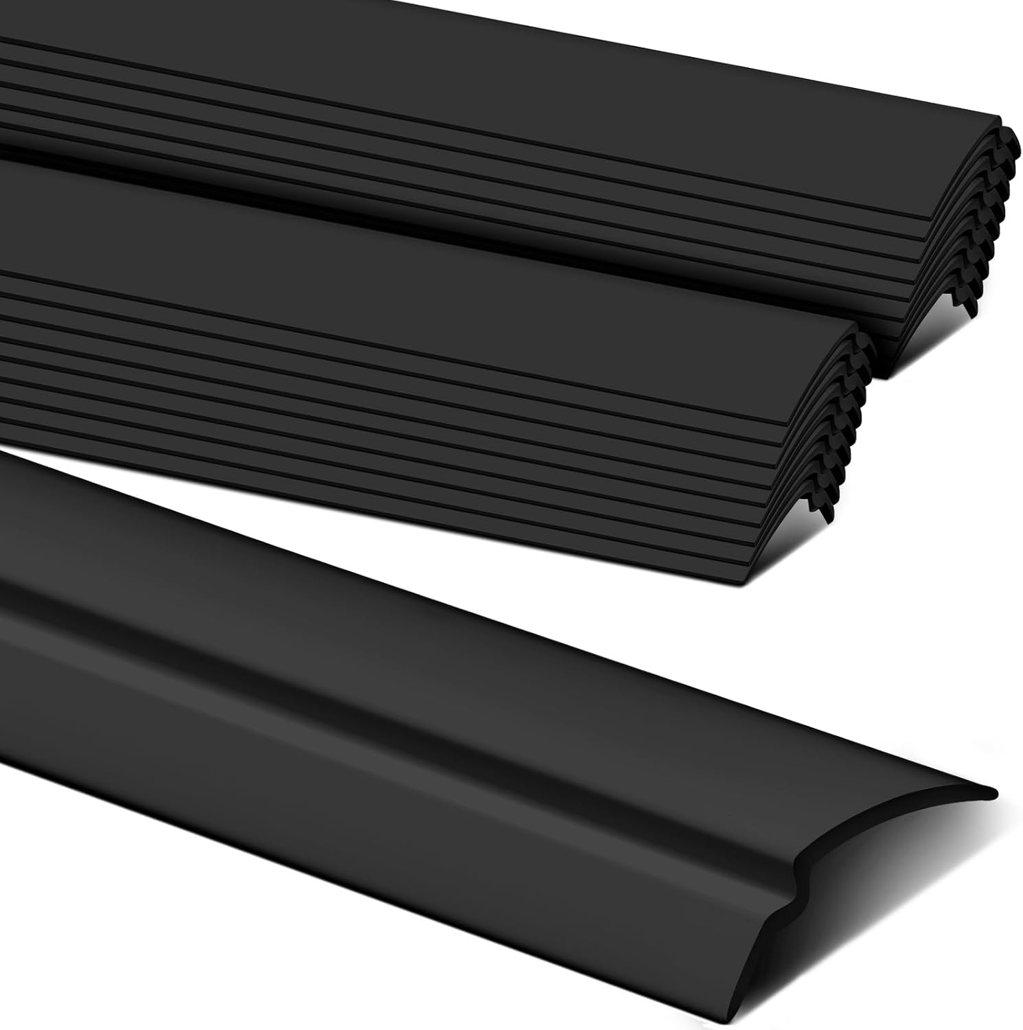 20 Pack Window Glazing 36" Snap in Vinyl Window Glazing Bead Frame Seal Snap Vinyl Trim Weather Resistant for Home Commercial Use (Black)