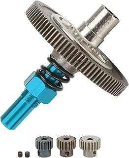 Slipper Gear Set, 91T Slipper Gear Set Differential Upgrade Parts Metal Gear Assembly Weihnachten for Arrma Senton 1:10 RC Cars Car Model Parts (Blue)