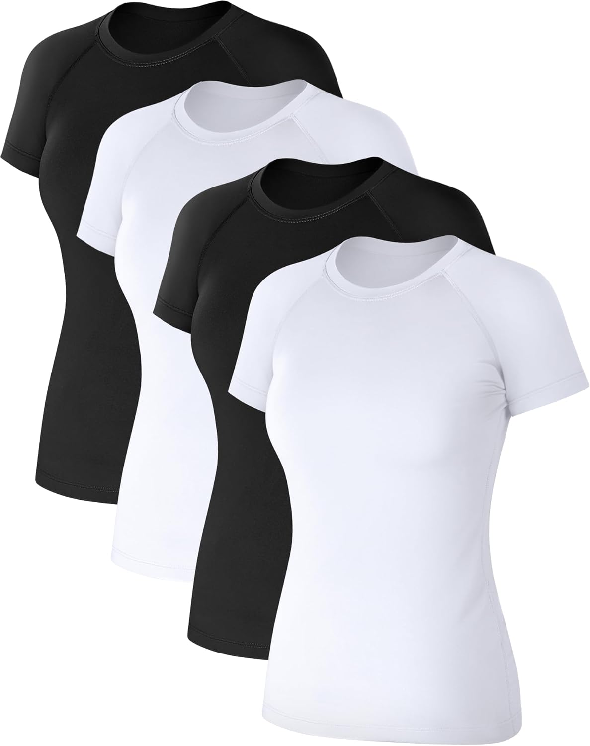 Coume womens T-shirts Modern Classic Fit Long Sleeve Tops (pack of 4)