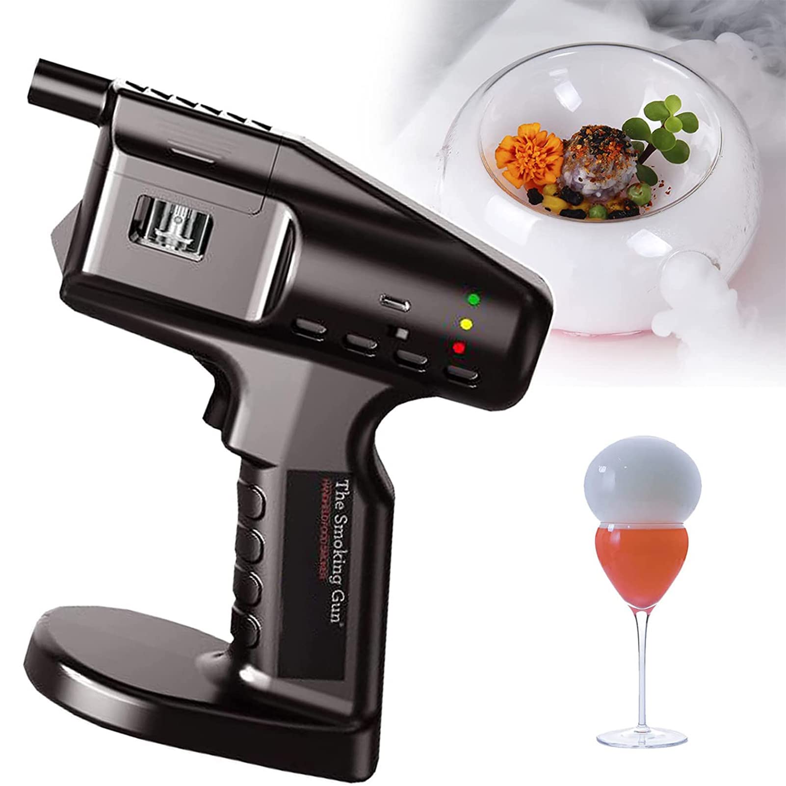 RayGenius Set di Affumicatori Portatili, Affumicatore per Cocktail, Affumicatore per Interni Strumenti di Cottura per La Cucina Accessori per Bevande E Alimenti