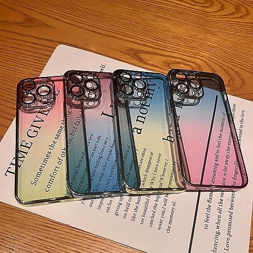 Coque de Luxe en placage PC dégradé pour iPhone 14 Pro Max élégante et robuste