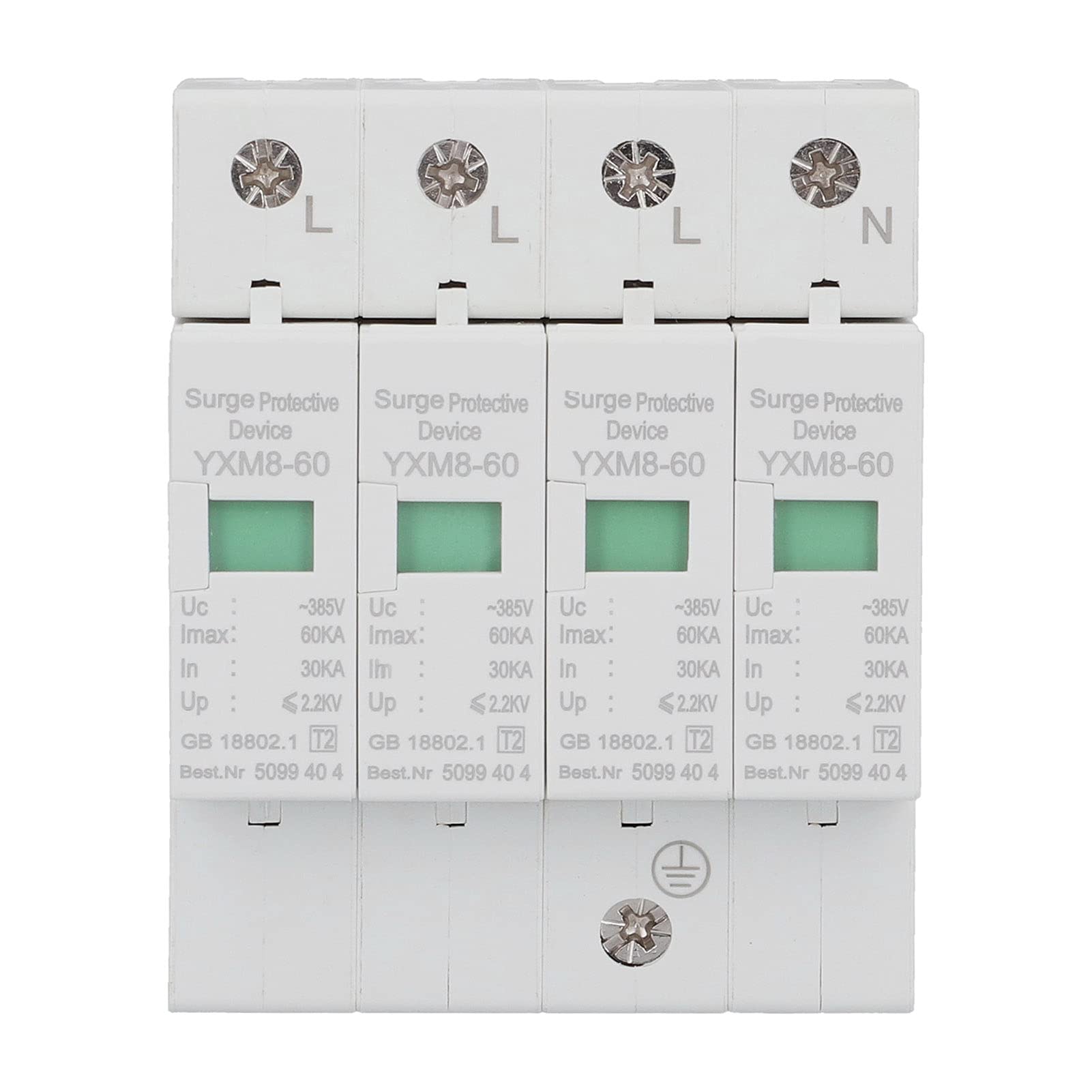 Scaricatore, AC380V Protezione da sovratensioni Protezione da scosse elettriche per Centro Computer per Sala di Controllo Ascensore per Stanza di Telecomunicazioni per Scatola di
