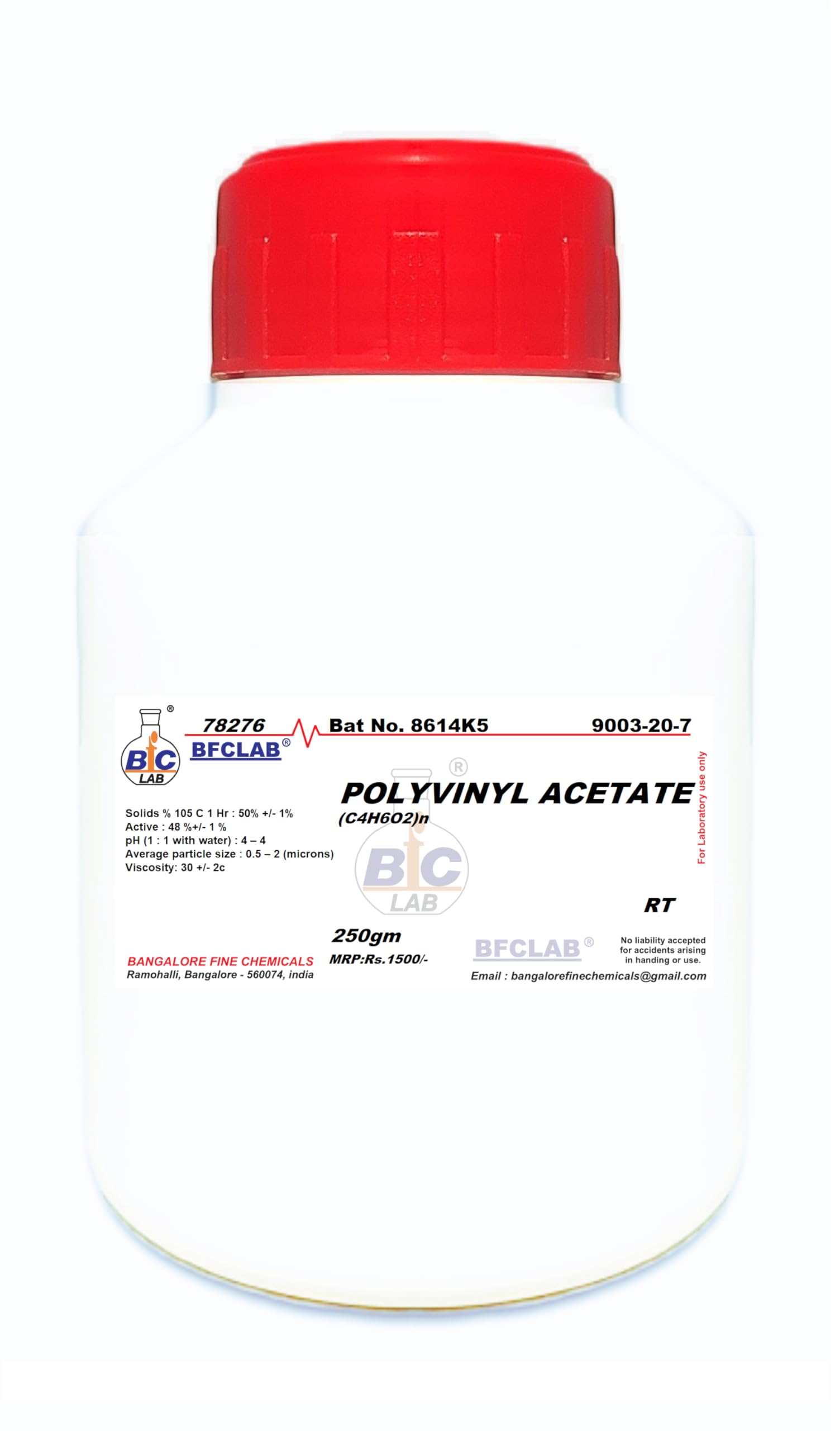 BFC POLYVINYL ACETATE LR - 250gm, (C4H6O2) n, CAS No.9003-20-7-image-28