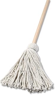 Boardwalk 116C Deck Mop 48-Inch Wooden Handle 16oz Cotton Fiber Head