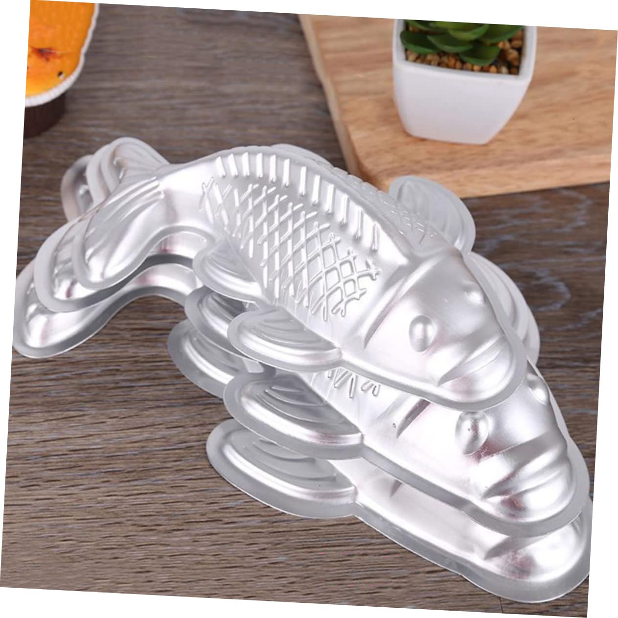 Zerodeko 2 series Molde Con Forma De Pez Koi Molde Para Hornear Con Forma De Gelatina Molde Para Pastel Con Forma De Pez Molde Para Hornear Con Forma De Pez Molde Para Pastel 2 piezas*2