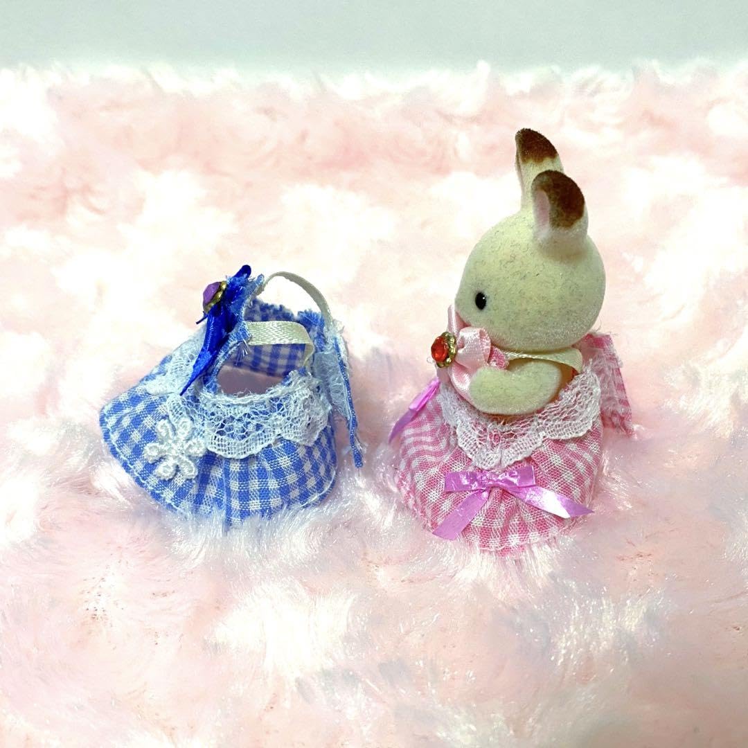 【ゆうりん】シルバニアファミリー赤ちゃんサイズドレス シルバニアファミリーの赤ちゃん専用 お着替えにぴったりビーズ