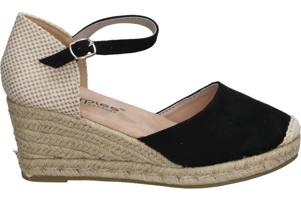 amarpies | Alpargatas Mujer – Sandalias de Cuña – Yutes con Hebilla – Espadrilles Estilosas – Cuña Alta y Cómoda – Versátiles – Modelo ACX26484