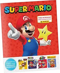 Álbum de Figurinhas Super Mário, Panini, Brochura