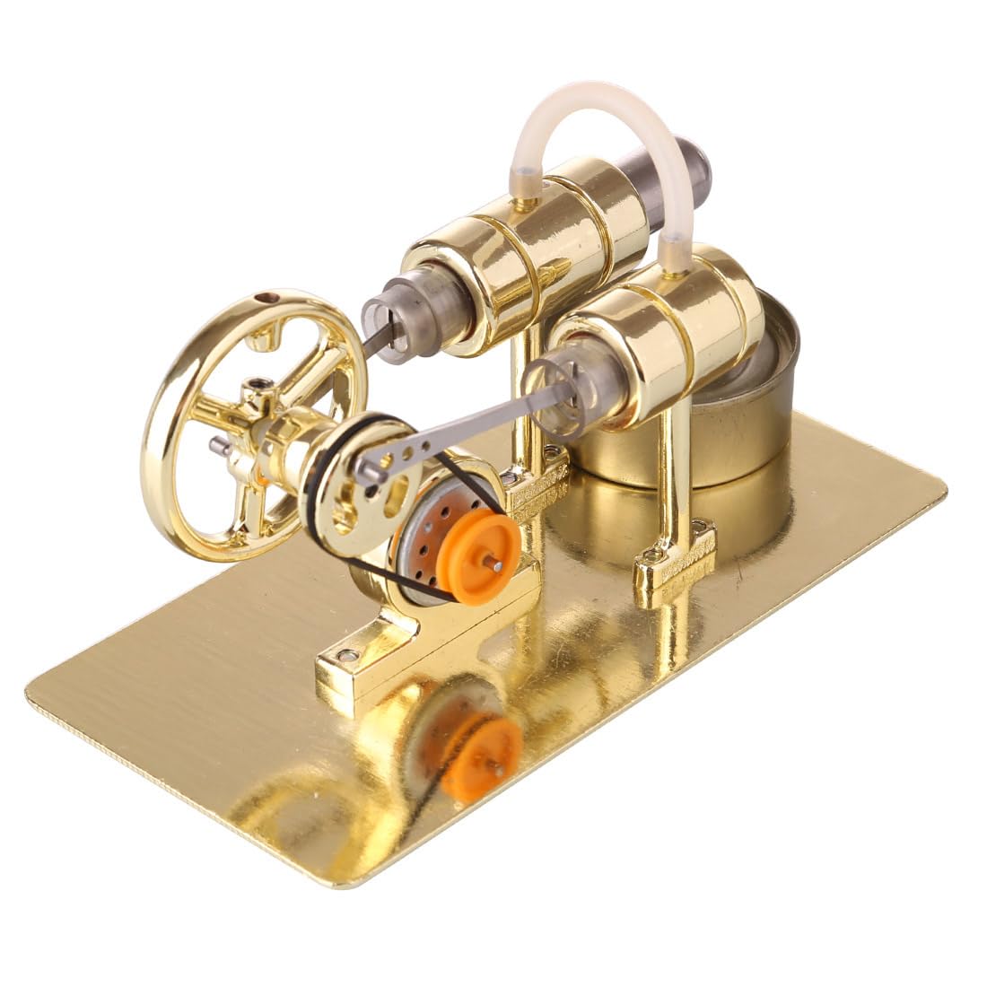 Stirling Engine Kit, Metal DIY Mini Hot Air Stirling Engine Model Kit, Stirling Engine Model Kit, Sterling Engine Set, External Combustion Engine Gift Kit