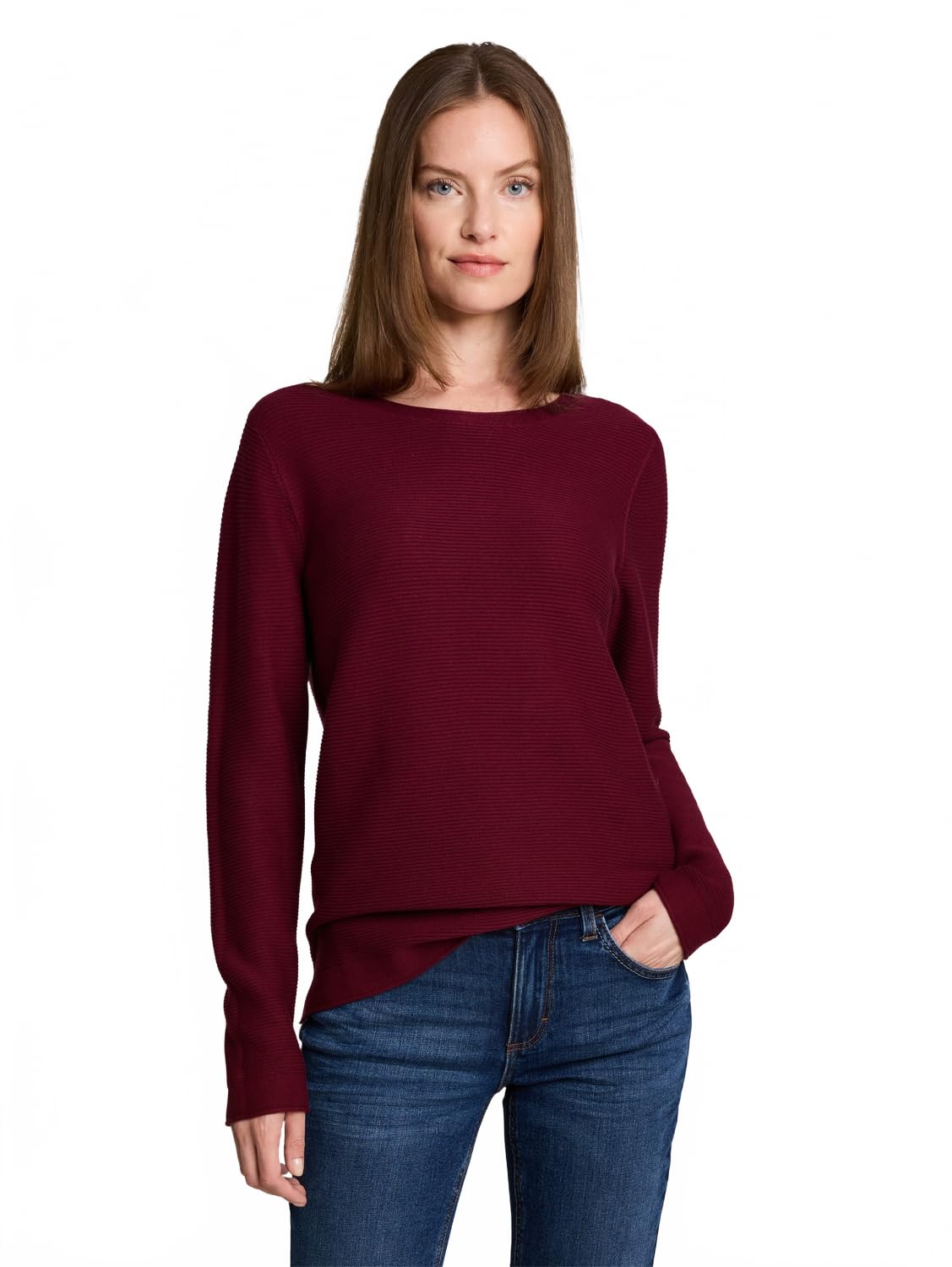 TOM TAILOR Damen Strickpullover aus Baumwolle