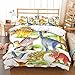 NYLIN Funda Nórdica 3D Dinosaurio Animal Feroz Colcha Estampada Dinosaurio De Dibujos Animados Juego De Ropa De Cama 2-4 PCS Fundas Nórdico/Fundas De Almohada/Sábanas para Cama 90/135/150/180