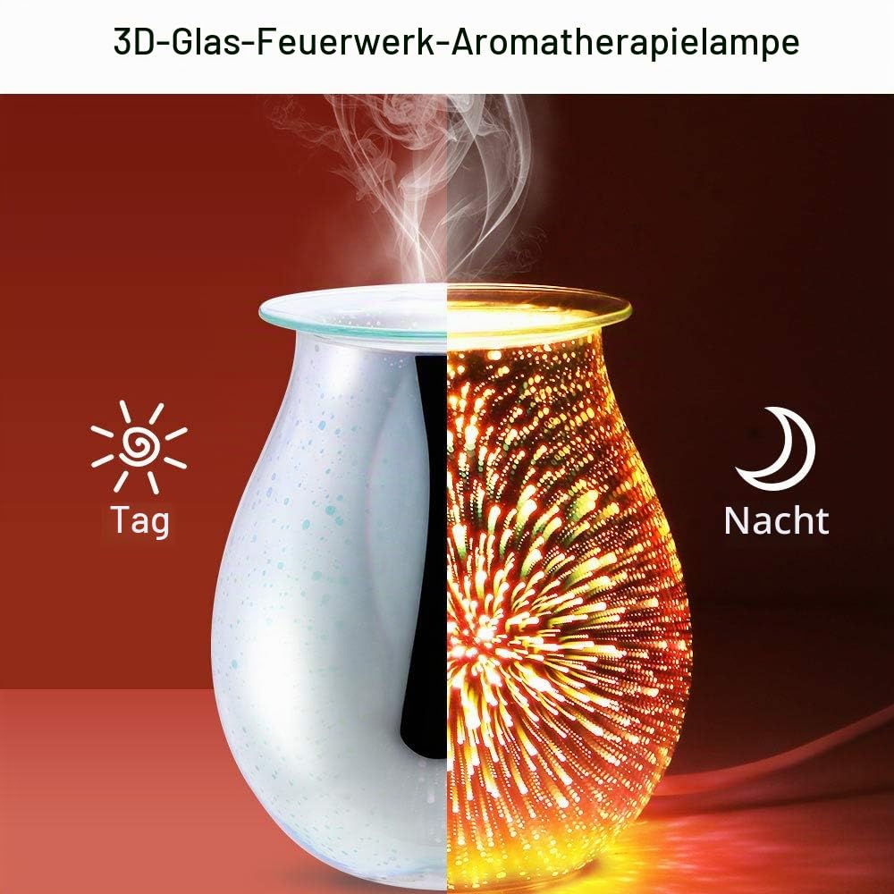 Vogellampe Aromatherapie 2er Set Dunkelbraun – LED Duftlampe Mit Beruhigendem Licht, Deko & Stimmungslicht Für Zuhause, Energieeffizient & Vielseitig