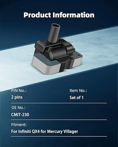 Miniatura 3 de ECCPP Bobinas de encendido portátiles de repuesto para automóvil compatibles con Mercury Villager para Infiniti Qx4 para Nissan