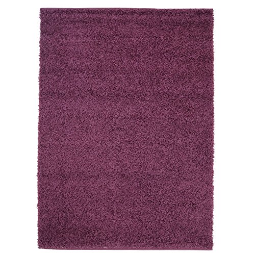 carpet city Hochflor Shaggy Teppich Langflor Teppiche Einfarbig Uni Lila für Wohnzimmer Schlafzimmer 3 cm Florhöhe, Größe 70x140 cm carpet city Hochflor Shaggy Teppich Langflor Teppiche Einfarbig Uni Lila für Wohnzimmer Schlafzimmer 3 cm Florhöhe, Größe 70x140 cm