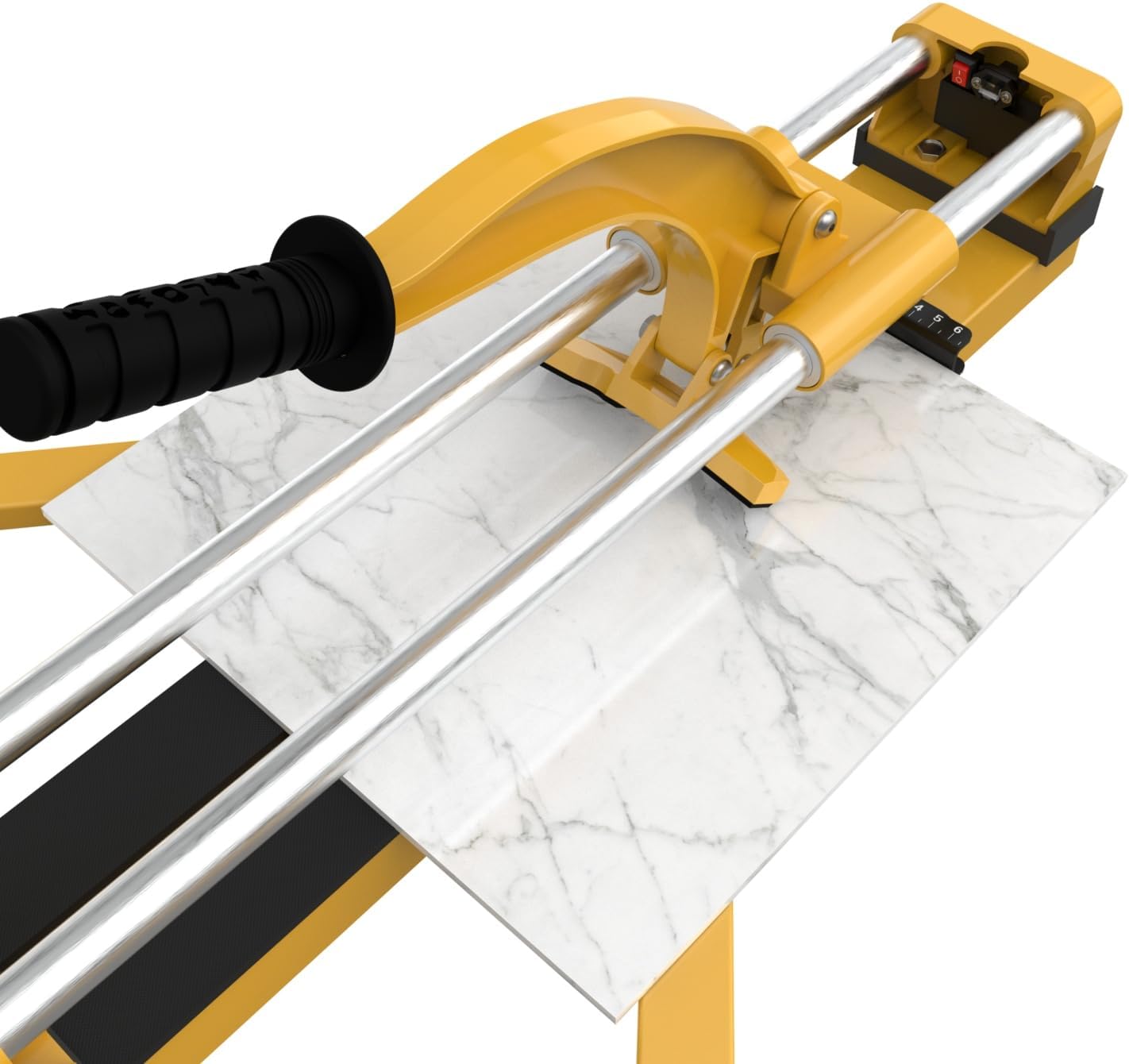 16 Inch Tile Cutter, Porcelain Ceramic Manual Tile Cutter with Tungsten Carbide Cutting Wheel, Heavy Duty Base, Smooth Sliding