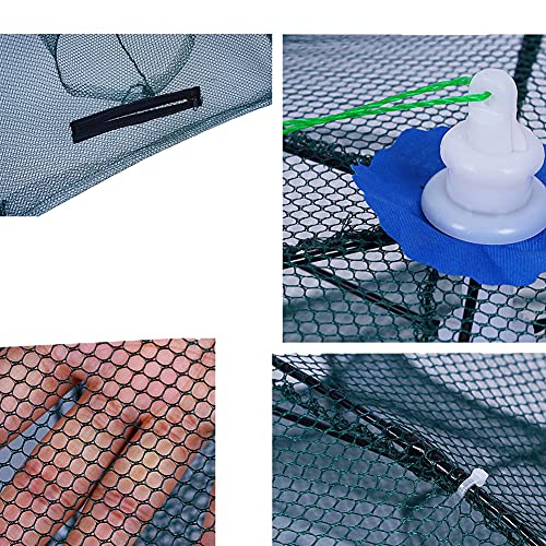 image for LiDuoMi Portable Foldable Automatic Fishing Bait Trap Fish Minnow Crab