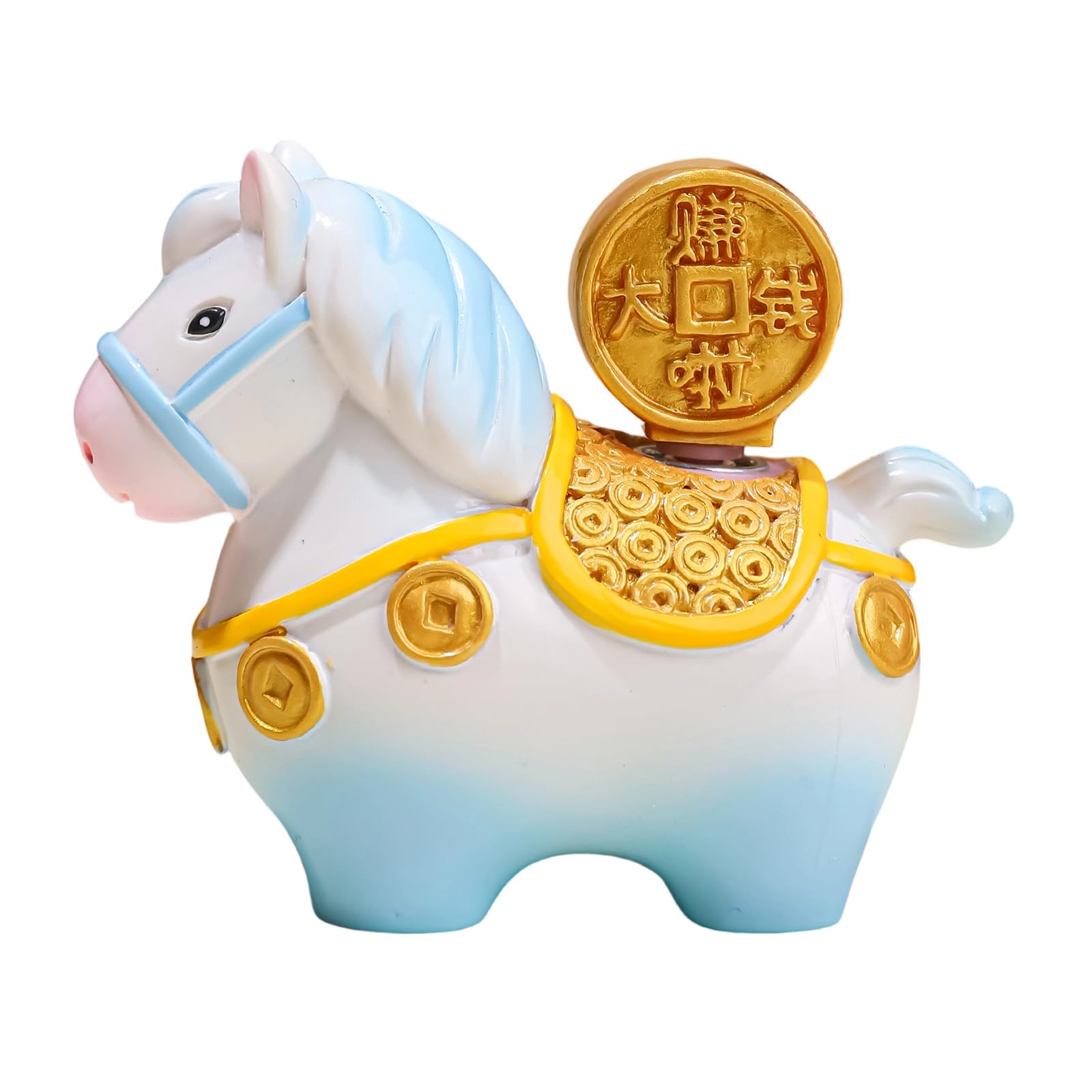 Nucelit Lucky Animal Statue Resin Decoration for Kids Room Decoration and Festival Ambiances with Smooth Surfaces Resin Craft Item
