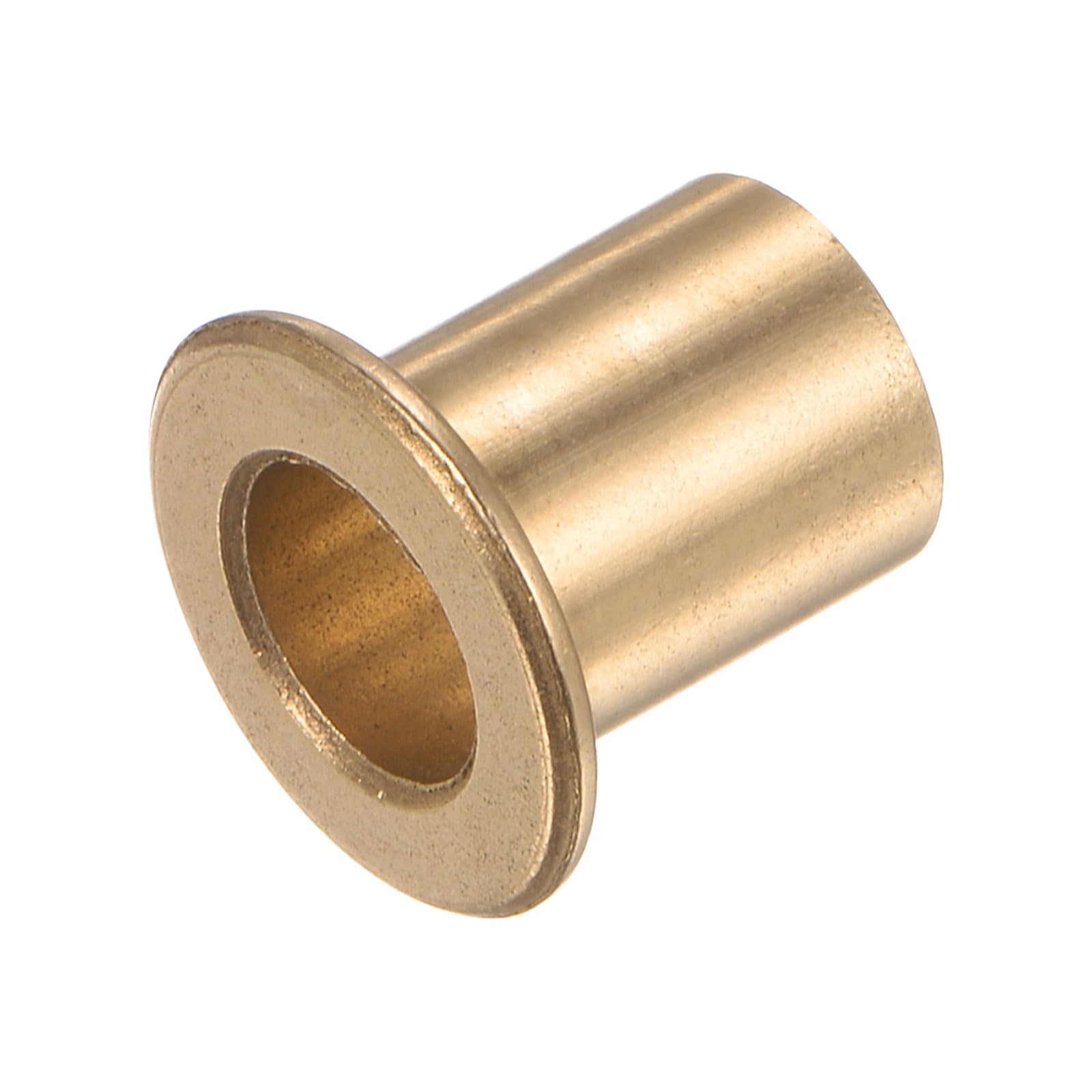 QUARKZMAN 2 szt. tuleja łożyska kołnierzowego 8 mm otwór 10 mm AD 15 mm długość 1,2 mm kołnierz grubość brązu tuleja samosmarujące tuleje ślizgowe tuleja do instalacji przemysłowych