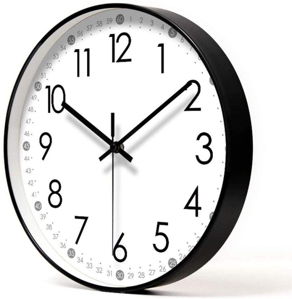 Mute wall clock mute does not tick Office wall clock bathroom/kitchen/home/school/gym for decoration clock battery powered 35cm Uptodate