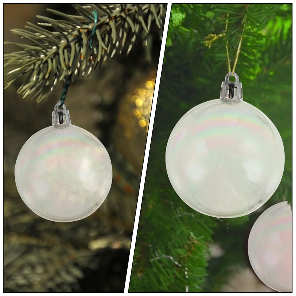 Veemoon 60piezas Bolas De Navidad Colgantes De Plástico De Adornos Decorativos para Árbol Fiestas y Bodas Variedad De Ligero y Resistente para Uso Interior y Exterior