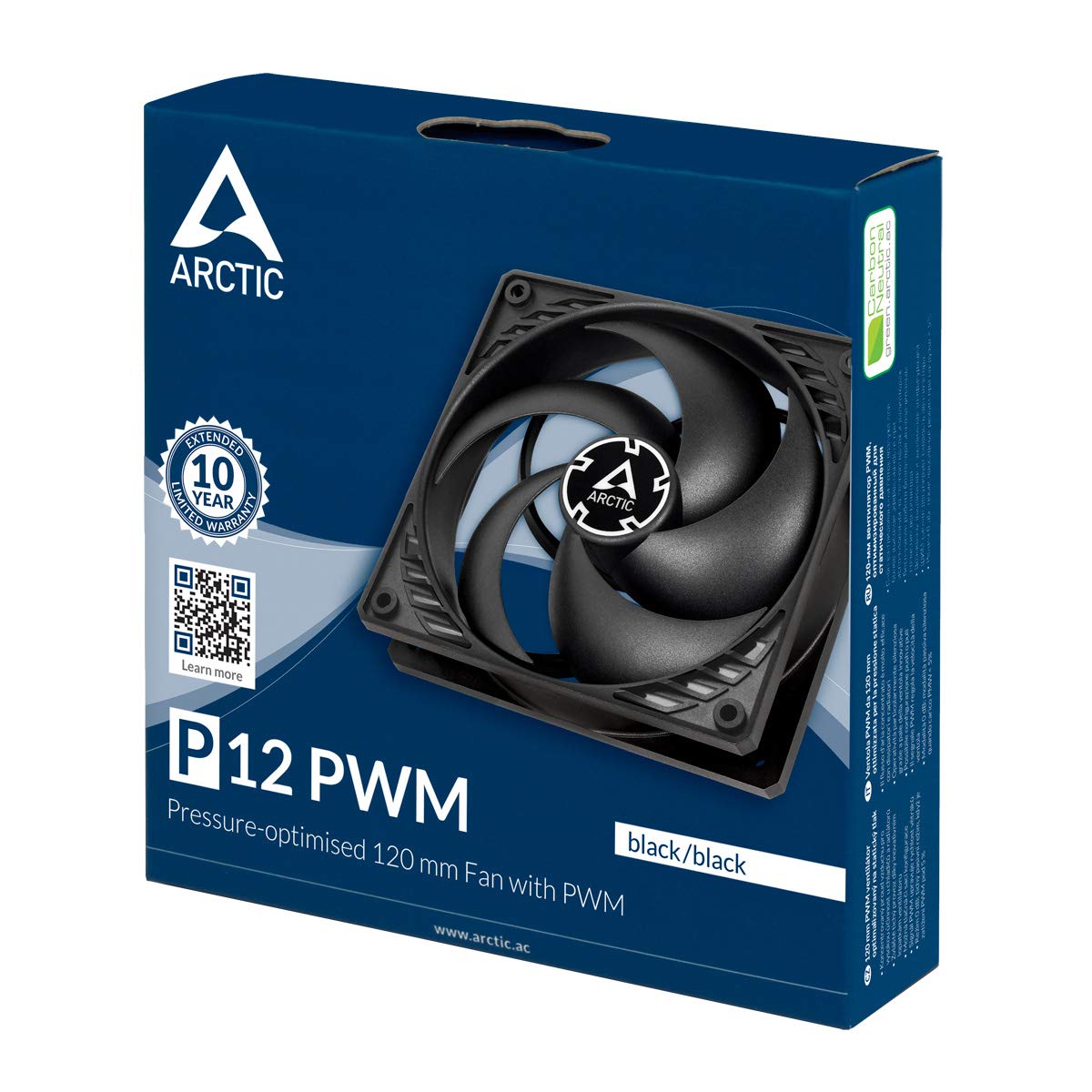 ARCTIC ACFAN00119A P12 PWM (Black/- Pressure-Optimised 120 mm Fan with PWM : Electronics
