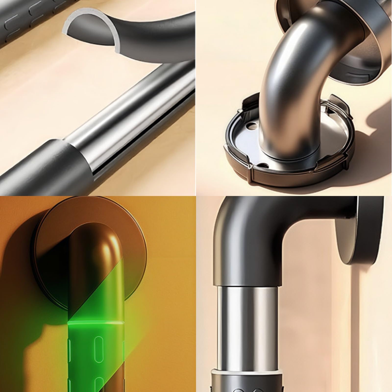 16 Inch Grab Bars for Shower, Stainless Steel Safety Handicap Grab Bars for Handicap, Elderly, Disabled, Injury(Dark gray,60cm)
