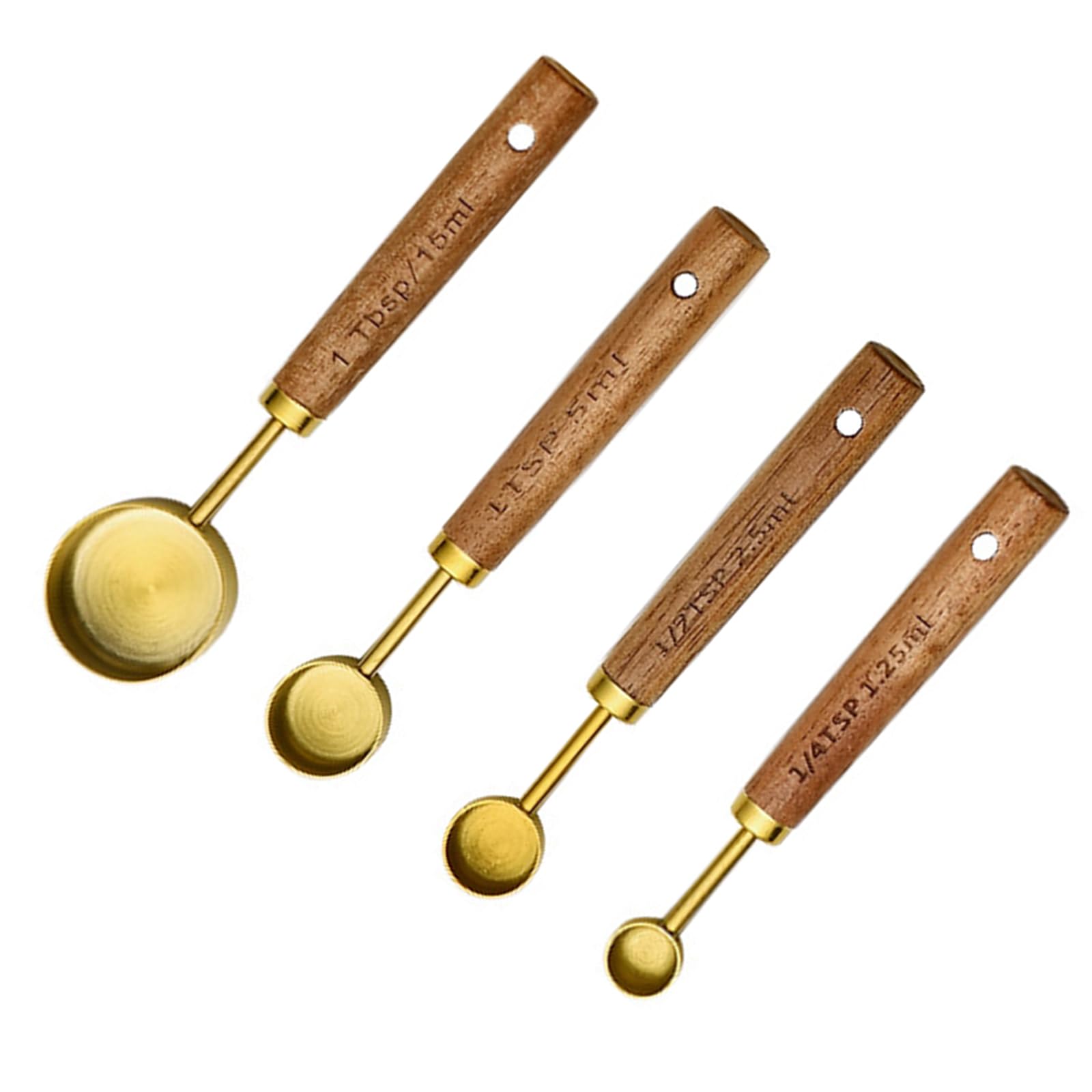 LiRRvb 4Pieces Measuring Spoons Set Kitchen Set Spoons Cup Utensils Suitable for Baking Kitchen Tool