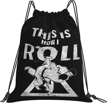 Jiu Jitsu For Bjj Lovers Drawstring Backpack Gym Sack Sports String Bag Drawstring Sackpack For Women Men