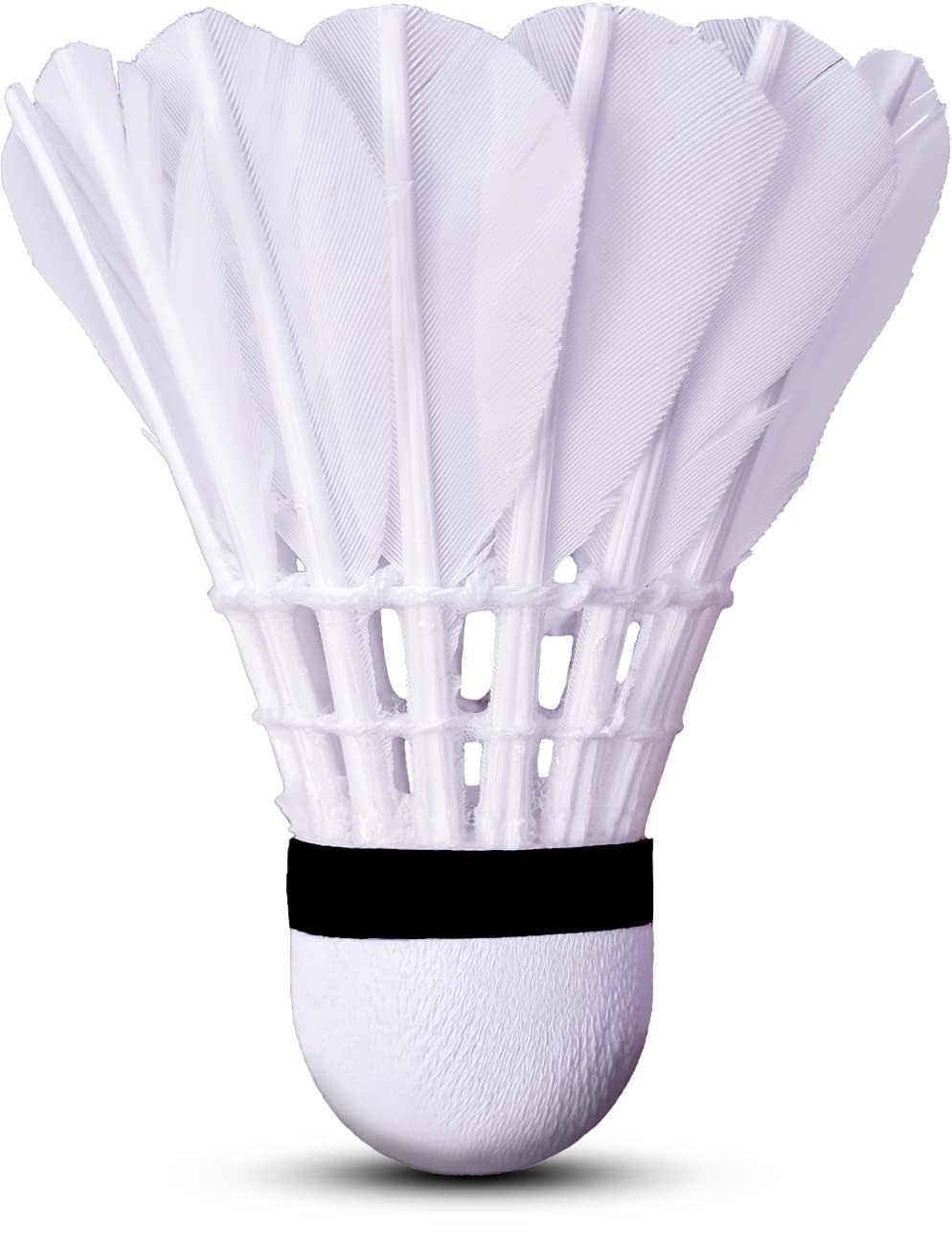 Champion Feather Shuttlecock, for Match & Practice, Pack of 10 (White)-image-48