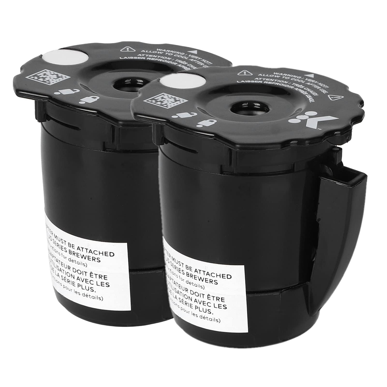 Agatige 2Pcs K Cups Coffee Filter, Universal Reusable Ground Kcups Coffee Mesh Filters Replacement Coffee Pods Coffee Machine Maker Accessories for 2.0 Keurig Brewers