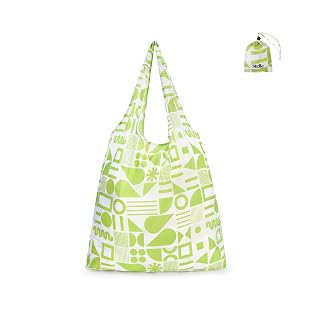 Stelle Lightweight Reusable Grocery Bag with Handles Ripstop Nylon Foldable Tote Shopping Bags for Travel and Groceries - Amazon product rated Grade A