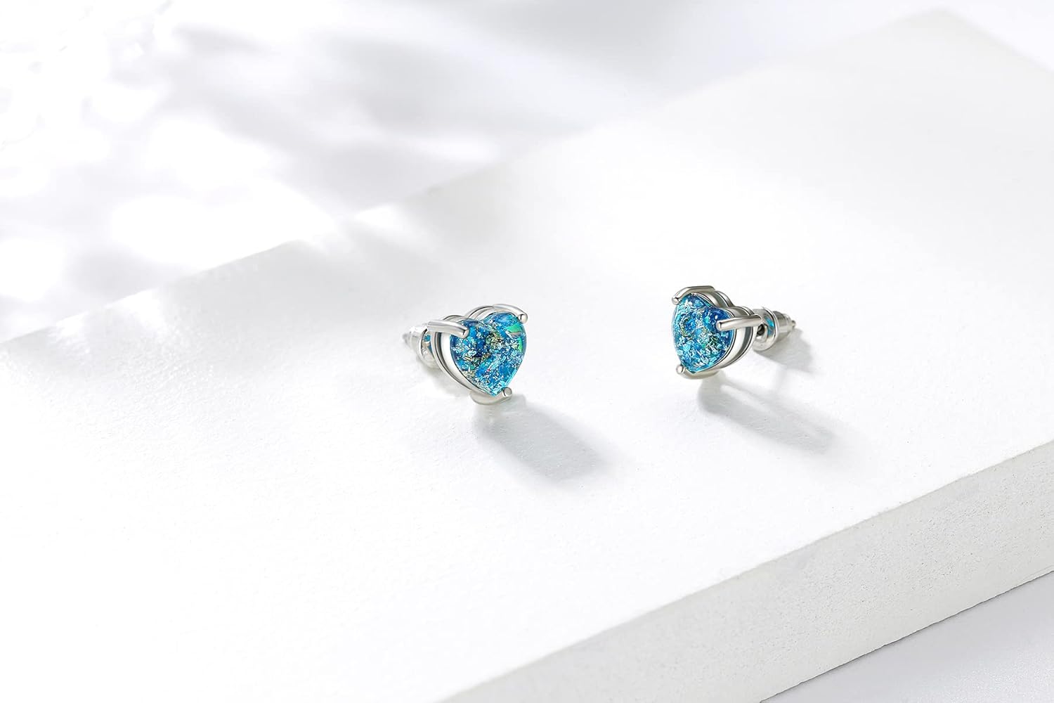 Titanium Heart Earrings for Women Girls Hypoallergenic Pure Titanium Implant Grade Earrings for Sensitive Ears,Surgical Stainless Steel Stud Earrings Valentine’s Day Jewelry Gift - Image 5