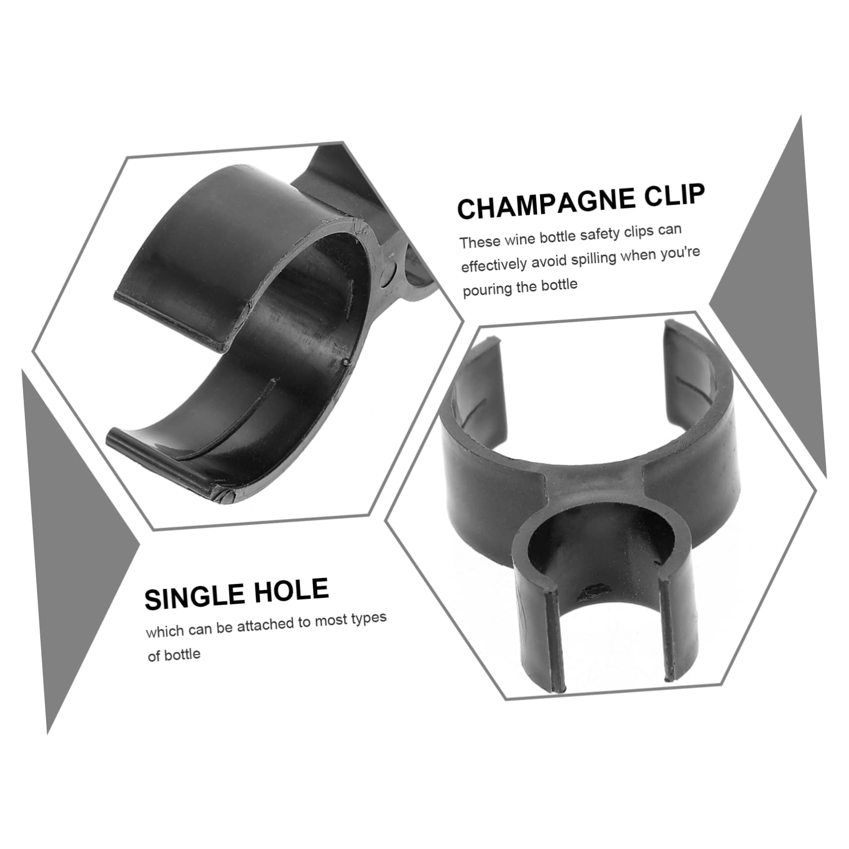 GRIRIW Wine Bottle Single Clip Multi-use Clip Single Hole Design for Candles Bottles
