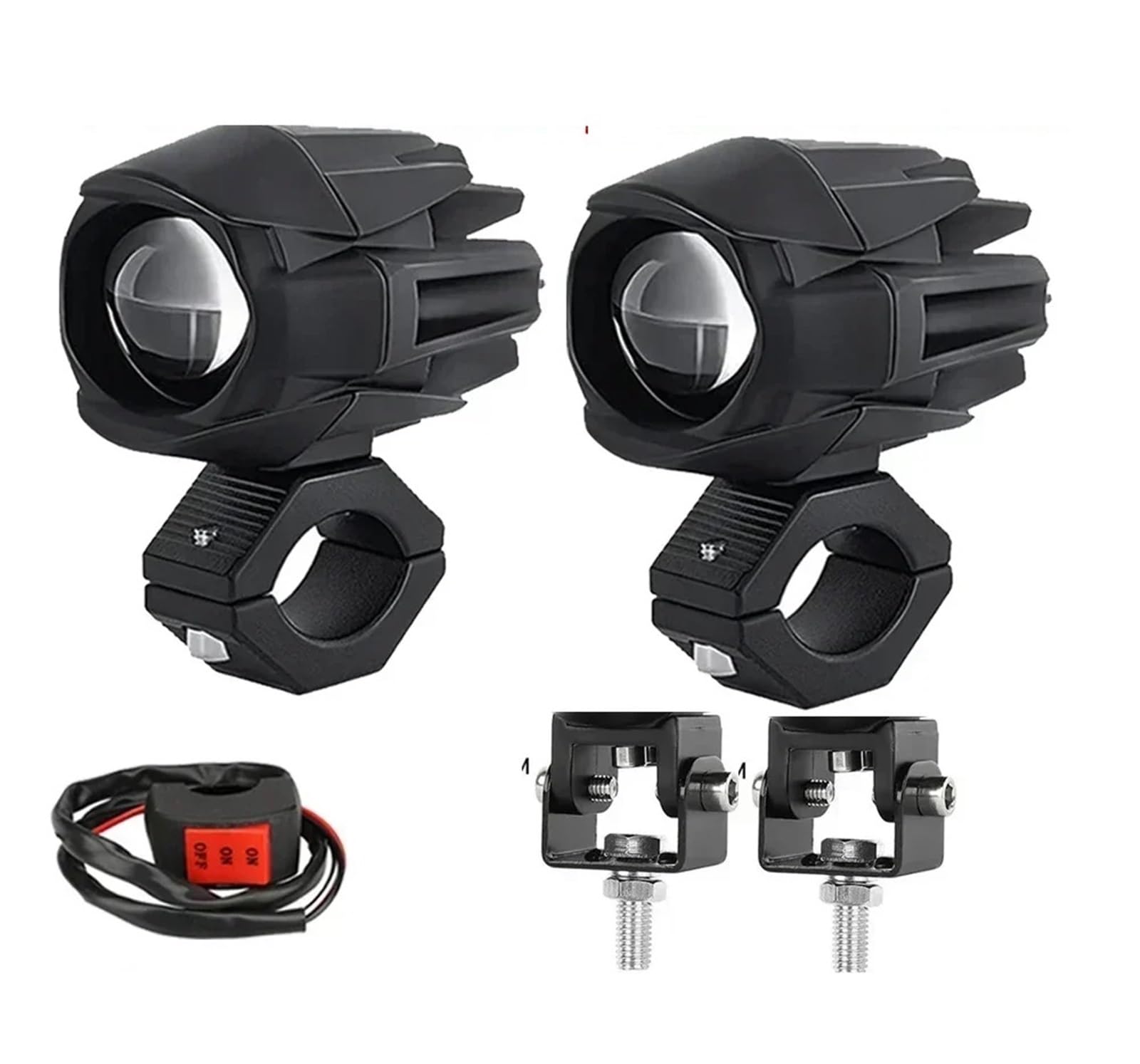 Dirt Bike przednie światła Reflektor motocyklowy LED 200W reflektor światła przeciwmgielne Off Road ADV GS UTV ciężarówka wspomagana lampa światła 12V 24V Motocykl Head Light(P3 2 PCS Light)