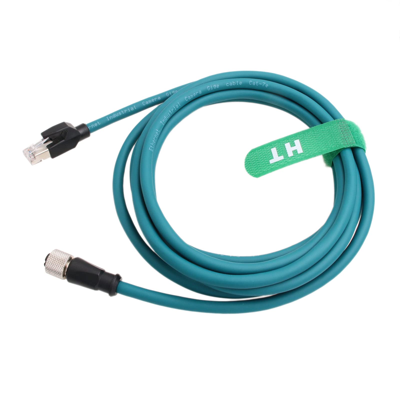 Cavo di rete Ethernet HangTon M12 A-Coded 8 Pin femmina a RJ45 Cat7e Patch Cord per l'applicazione di automazione Profibus del sensore dell'attuatore industriale 15m