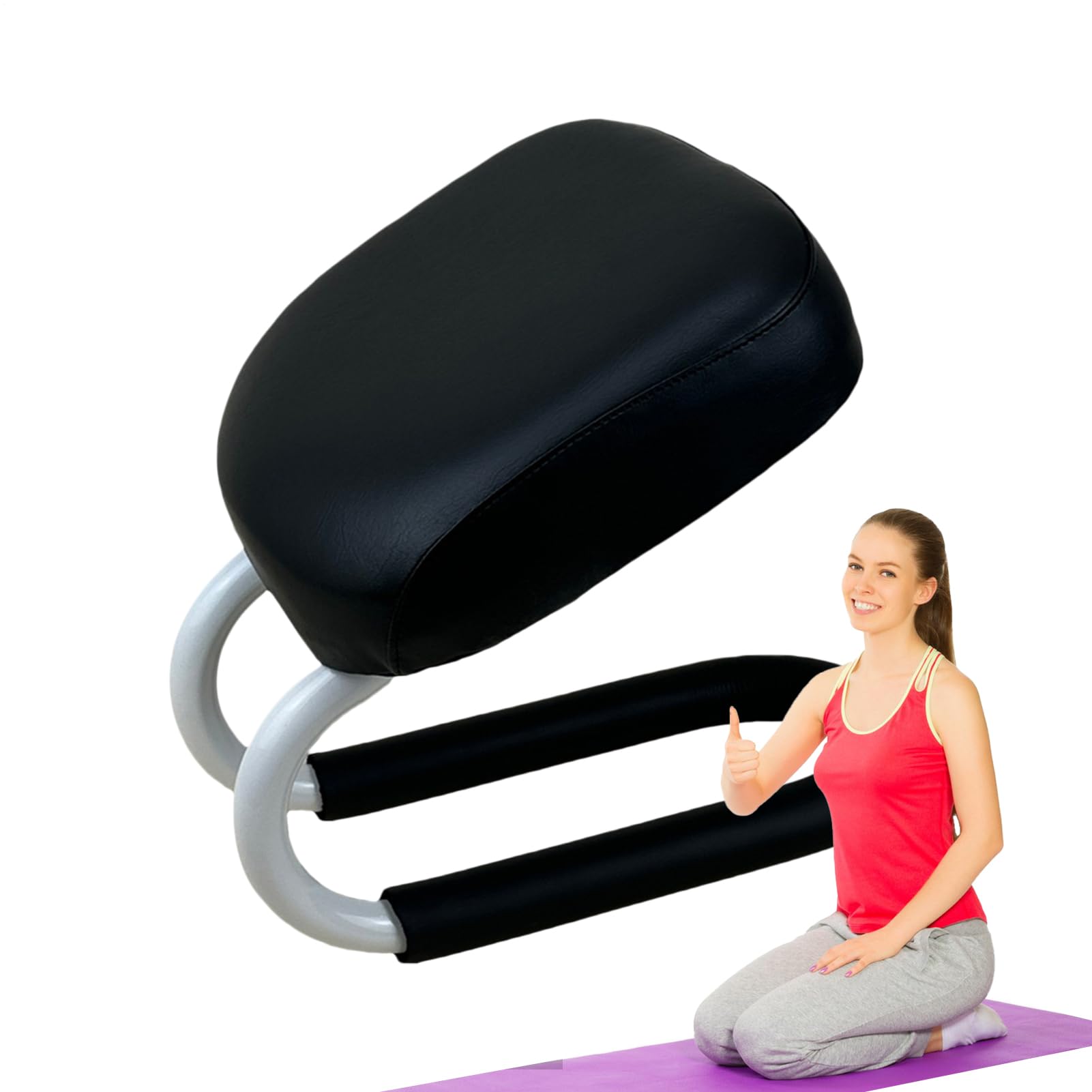 Tabouret de prière, Chaise de méditation Portable, siège de Pleine Conscience, Adorable et Compact, Coussin Doux et Base antidérapante, Accessoires de Yoga, Adultes et