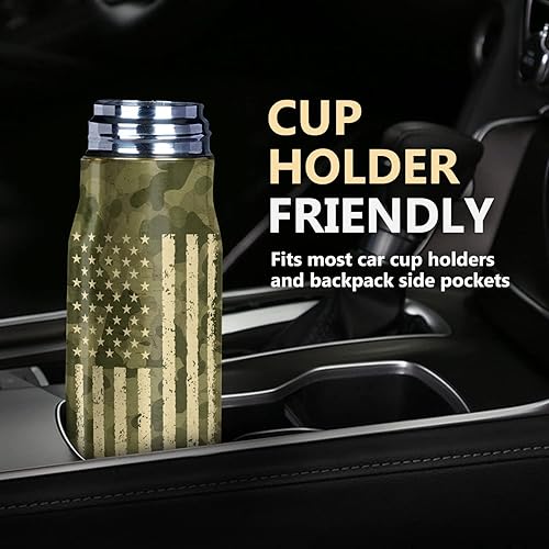 Miniatura 5 de Vprintes Vaso de acero inoxidable con diseño de camuflaje de 17 onzas, regalos de Navidad para papá de hija e hijo, regalos para hombres, regalos de