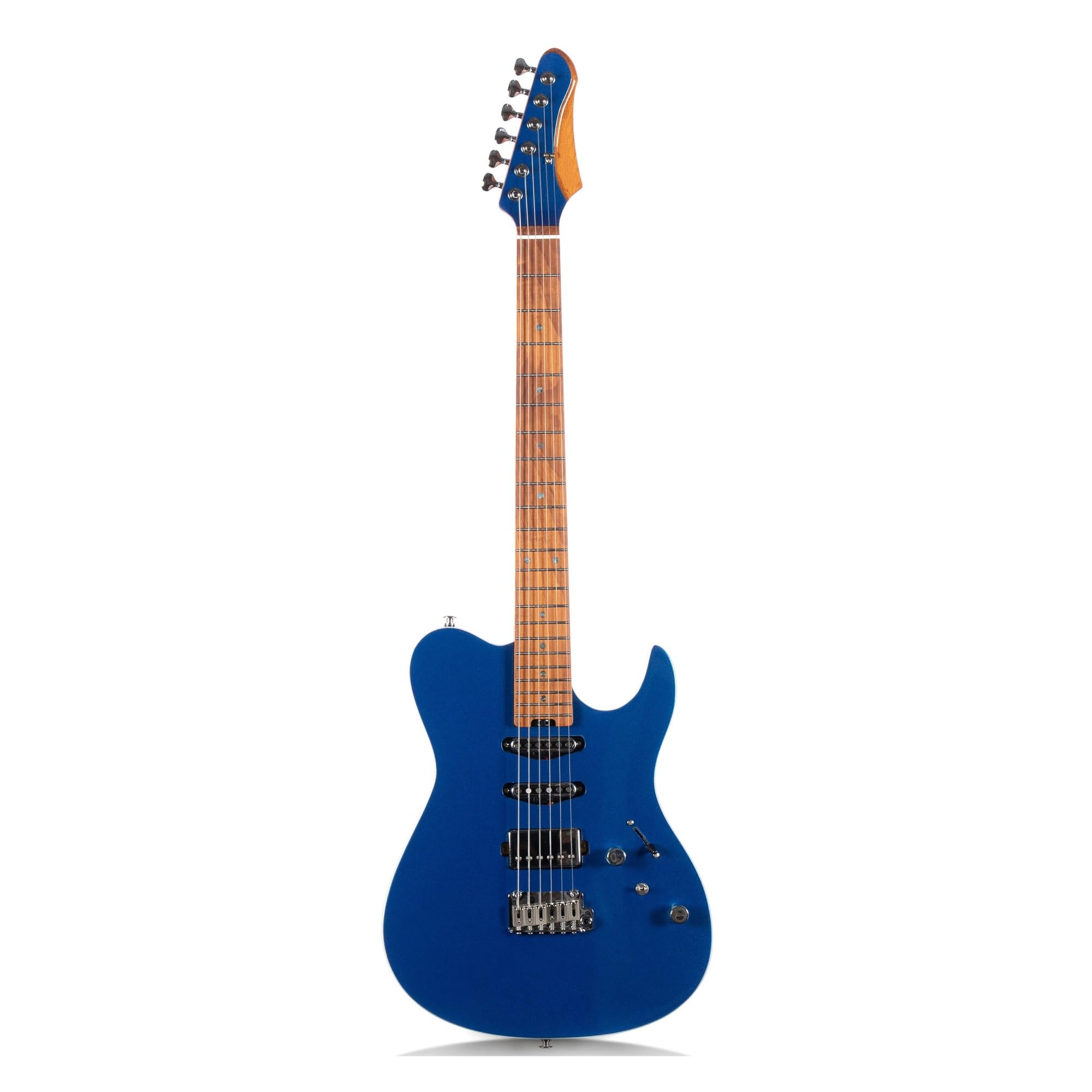 Strumento Da Gioco Per Chitarra Elettrica Jazz Color Adatto A Principianti Adulti(Pink Blue)