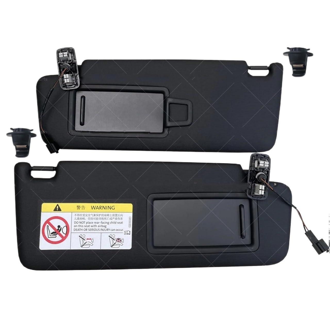 Tendine Parasole Auto Visiera parasole per auto per VW per Golf 7 8 MK .5 MK7 MK8 Accessori di ricambio visiera 5GG857551 5GG857552 5G0857551 Parasole Parabrezza(Black 1 Pair)