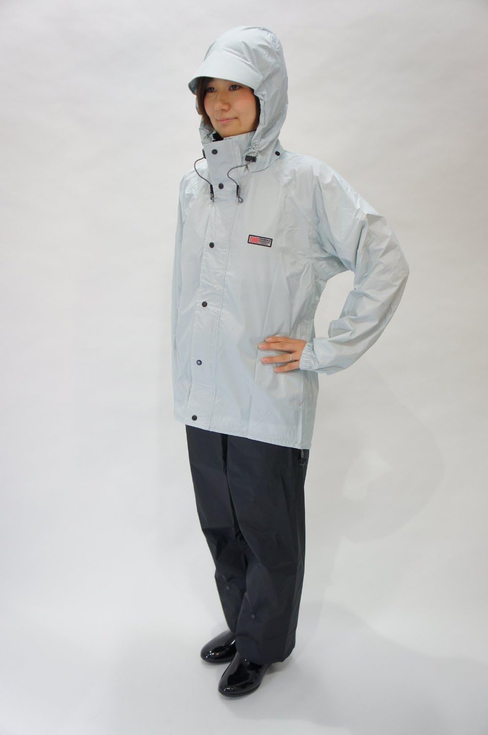 Kajimeiku cycle rain suit Silver 3L CY-003
