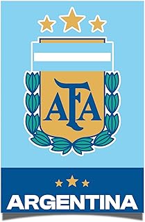 Desert Cactus Argentine Football Association Poster AFA Argentina Albiceleste Football Soccer 11 x 17 Inch Room Office Décor Decoration Official Fan Gear (11x17 inch,Version C)