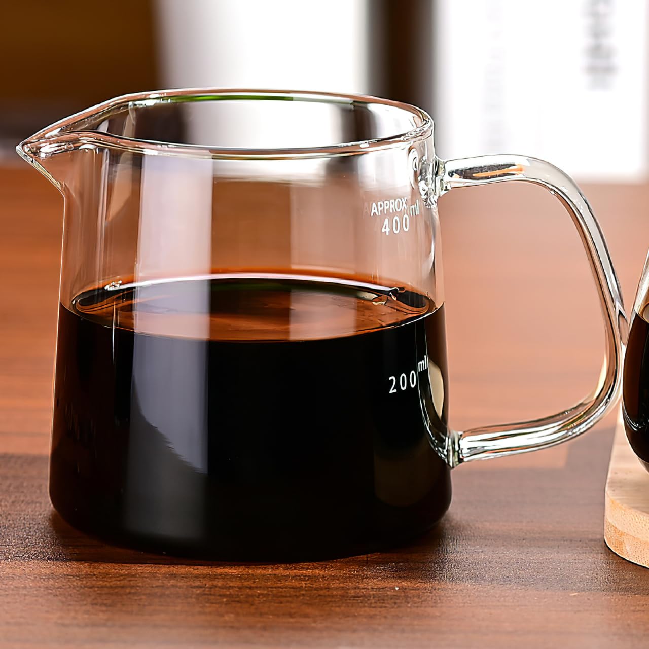Caraffa in vetro borosilicato trasparente resistente al calore per caffettiera per casa e caffè